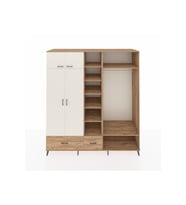 Kronos Dolap 12 Raflı 2 Çekmeceli 2 Askılı 220x59x243 Çam-Aytaşı/Çam