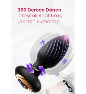 Do it Love - 360 Derece Dönen Titreşimli Uzaktan Kumandalı Plug - Dönen Titreşimli Tıkaç