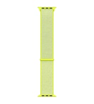 Microsonic Apple Watch Series 7 41mm Hasırlı Kordon Woven Sport Loop Sarı