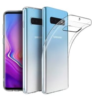 Samsung Galaxy S10 Plus Uyumlu Kılıf Zore Süper Silikon Kapak (Renksiz)