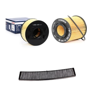Bosch Filtre Bakım Seti BMW 3 SERİSİ E46 316i 115 Beygir 1998-2004 Hava + Yağ f. + Polen Filtre Sardes
