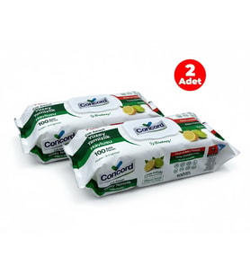Concord Çok Amaçlı Yüzey Temizlik Havlusu - Limon Kokulu (100 Yaprak) - İKİLİ SET