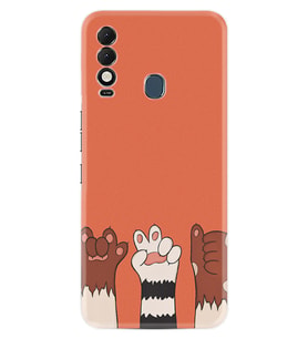 Tecno Spark 8T Kılıf Resimli Desenli Silikon Platinium Series Three Hand 1818