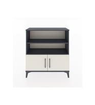 Arges Şifonyer 3 Raflı 2 Kapaklı 88x30x96 Antrasit-Aytaşı