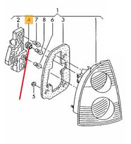PASSAT 2001-2005 AMPUL DUY SOKETİ -OEM-