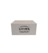Granmas Kitchen Ahşap Organizer Kasa 25cm x 19cm Genişlik, 12cm Yükseklik 