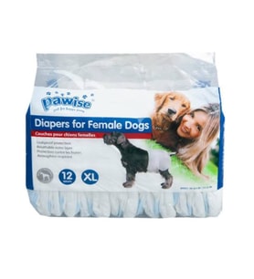Pawise Dişi Köpek Çiş Bezi XL 12'li Bel Çevresi 35-56 cm İçin