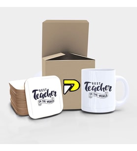 Best Teacher Öğretmenler Günü Tasarımlı Baskılı Kupa Bardak Seti 2
