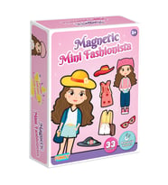 MAGNETLİ MİNİ FASHİONİSTA MODA KUTU OYUNU (Pembe)