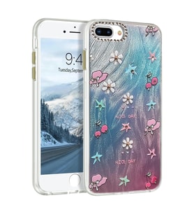 Durukar® iPhone 7 Plus Kılıf Blade Aynalı Desenli Kapak - Desen 4