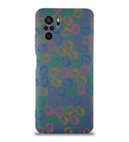 Xiaomi Redmi Note 10s Uyumlu Lansman Kılıf Hello Kitty Tasarımlı İçi Kadife Kapak-Petrol Mavisi (Şeffaf)
