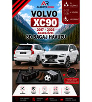 Volvo Xc90 5 Koltuk 2017 - 2026 Araca Özel 3D Bagaj Havuzu