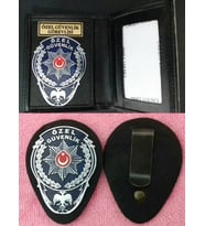 ÖZEL GÜVENLİK ROZETLİ CÜZDAN+KEMER ROZETI SATINAL-SADECE,ÖZEL GÜVENLİK KİMLİK KARTLI PERSONELE SATILIR