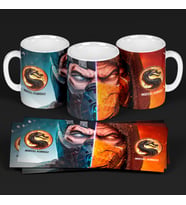 Mortal Kombat - Kupa Bardak Özel Tasarım Hediye Kupa Porselen Kupa Bardak