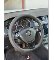 Volkswagen Golf 7 F1 OLAN Araca Uyumlu Direksiyon Kılıfı F1 OLANA UYGUNDUR (5D Kristal Karbon Soft Nokta) (Karışık)