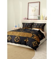 Marcalanya Çift Kişilik Nevresim Takımı Pamuklu Saten Kumaş 6 Parça 3D Dijital Baskı Duvet Cover Set Model.