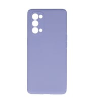 Oppo Reno 5 Pro Kılıf Nano İçi Kadife Silikon - Lila