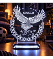 İsme Özel Kartal ve 1907 Gece Lambası
