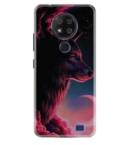 Reeder P13 Blue Max 2020 Kılıf Desenli Silikon Wolf and Moon