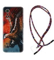 General Mobile GM 21 Pro GM 22 Pro Plus Kılıf Boyun Asklı Rasta Silikon Kartal Uçarken 1718