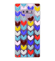 PrintiFy Samsung Galaxy Note 9 ile Uyumlu 1mm Slim Fit Water Color 1 Baskılı Şeffaf  Kılıf