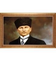 ALTIN ÇERÇEVELİ PASPARTULU TABLO CR1609