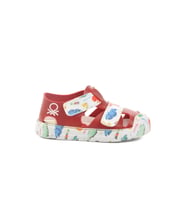 United Colors Of Benetton Kırmızı Cırtlı Kız Bebek Sandalet BN-1409 B