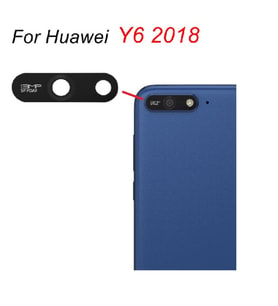 Tkgz Huawei Uyumlu Y6 2018 Arka Kamera Camı Lens Yapışkanlı