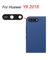 Tkgz Huawei Uyumlu Y6 2018 Arka Kamera Camı Lens Yapışkanlı