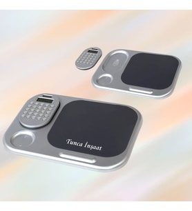 HEDİYESİBİZDEN KİŞİYE ÖZEL İSİM BASKILI HESAP MAKİNALI MOUSE PAD