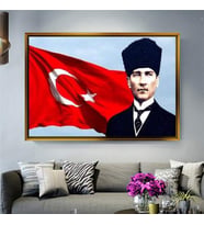 Altın Çerçeveli dekoratif tablo a1854 (Gold)