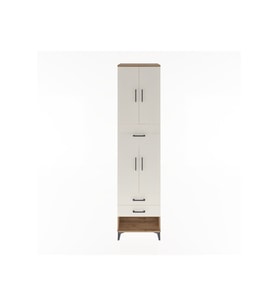 Hyperion Dolap 3 Raflı 3 Çekmeceli 4 Kapaklı 60x44x243 Çam-Aytaşı