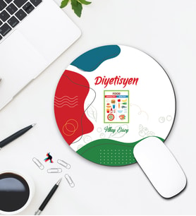 Kişiye Özel Diyetisyen Tasarımlı Mouse Pad 041