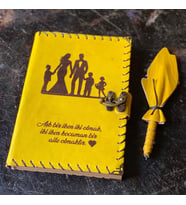 Aşk Biz İken İki Olmak Deri Defter (Taba)