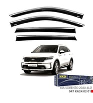 Niken Kia Sorento Cam Rüzgarlığı Kromlu 4'Lü 2020+ Sonrası (Beyaz)
