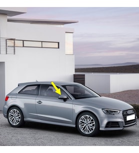 Audi A3 HB 2017-2020 Sağ Dış Dikiz Ayna Kapağı 8V0857528D