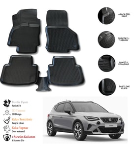 Seat Arona 2024 3D Havuzlu Paspas OTL