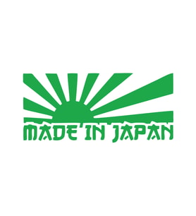 Made in Japan Barkod Sticker17x17 Cm Yeşil