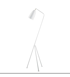 Rsylight Retro Metal Dekoratif Beyaz 3 Ayaklı Köşe Lambası Lambader