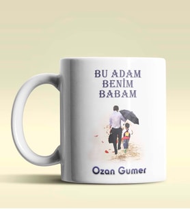 Kişiye Özel Bu Adam Benim Babam Tasarımlı Beyaz Kupa Bardak