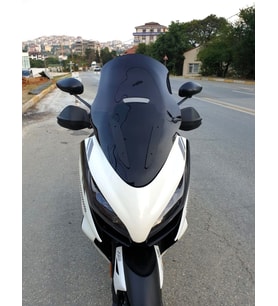 MOTOCAM Zontes ZT 250 T-E Ön Cam 2023-2026 Model 73cm Siyah Renkli 4mm