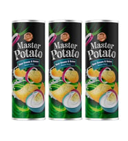 Master Potato Soğanlı & Ekşi Kremalı Cips 160 Gr-3 Adet
