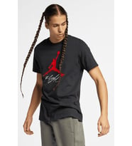 Nike Jordan Jumpman Flight Mens Tee Grafik Baskılı Pamuklu Erkek Tişört Siyah