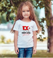 BK Gift 29 Ekim Tasarımlı Kız Çocuk Beyaz Tişört-1, Arkadaşa Hediye, 29 Ekim Hediyesi Hediyesi, Trend Tişört, 100.Yıl Hediyesi