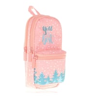 Kaukko Kalem Çantası Layer Junior Bag Mountain Üç Bölmeli Kalem Çantası (Karışık)