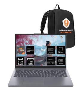 Lenovo Ideapad Slim 3 Ryzen 5 150 8gb Ram 1tb SSD 16" Fhd+ Freedos 83K80086TRP303 Notebook + Per4 Çanta