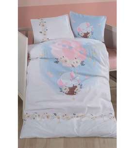 Clasy %100 Pamuk Bebek Nevresim Takımı Bambi V1 Pudra