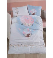 Clasy %100 Pamuk Bebek Nevresim Takımı Bambi V1 Pudra