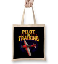 Pilot In Training Airplane Future Pilot Bez Çanta Uzun Saplı