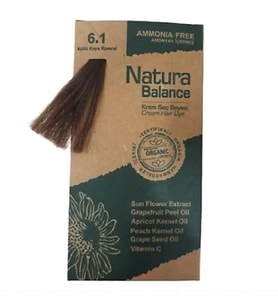 Natura Balance Organik Krem Saç Boyası 60 ml - 6.1 Küllü Koyu Kumral